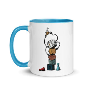 Igor the Dice Monster Board Games... and Coffee Mug with Color Inside