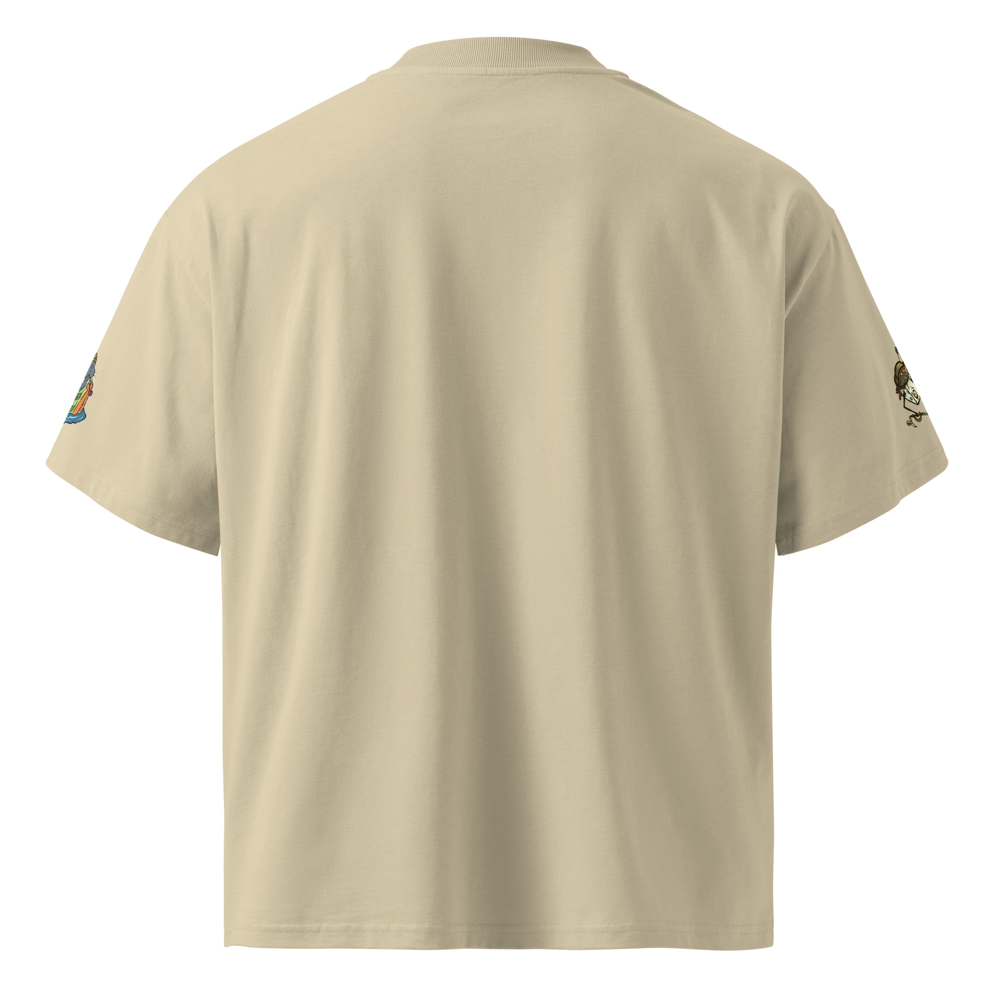 Unisex organic oversized high neck t-shirt - Image 2