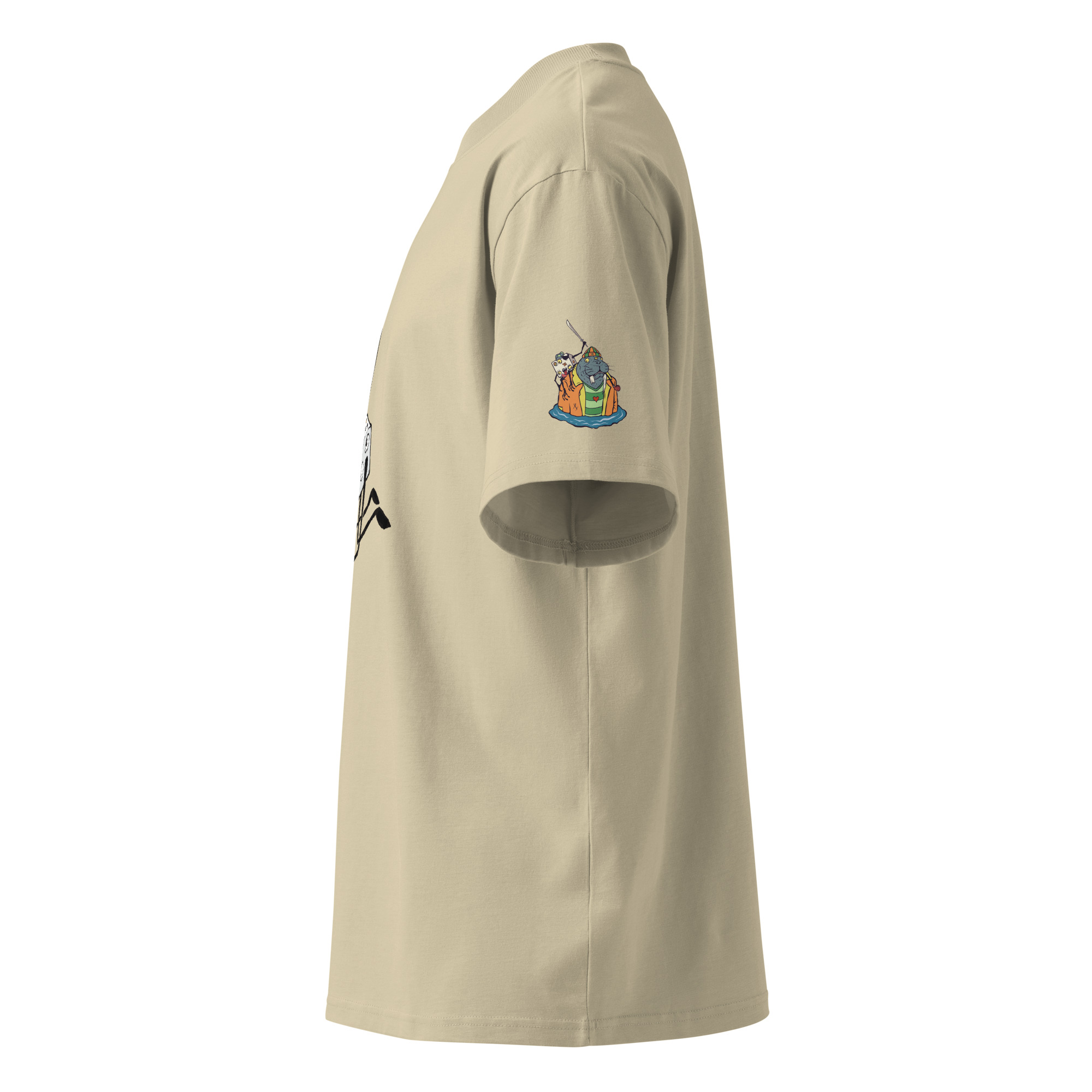 Unisex organic oversized high neck t-shirt - Image 4